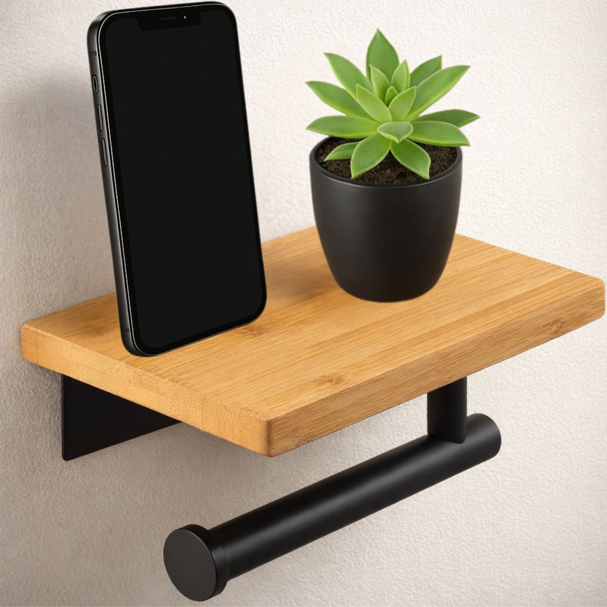 Toiletrolhouder - Met plankje - WC rolhouder