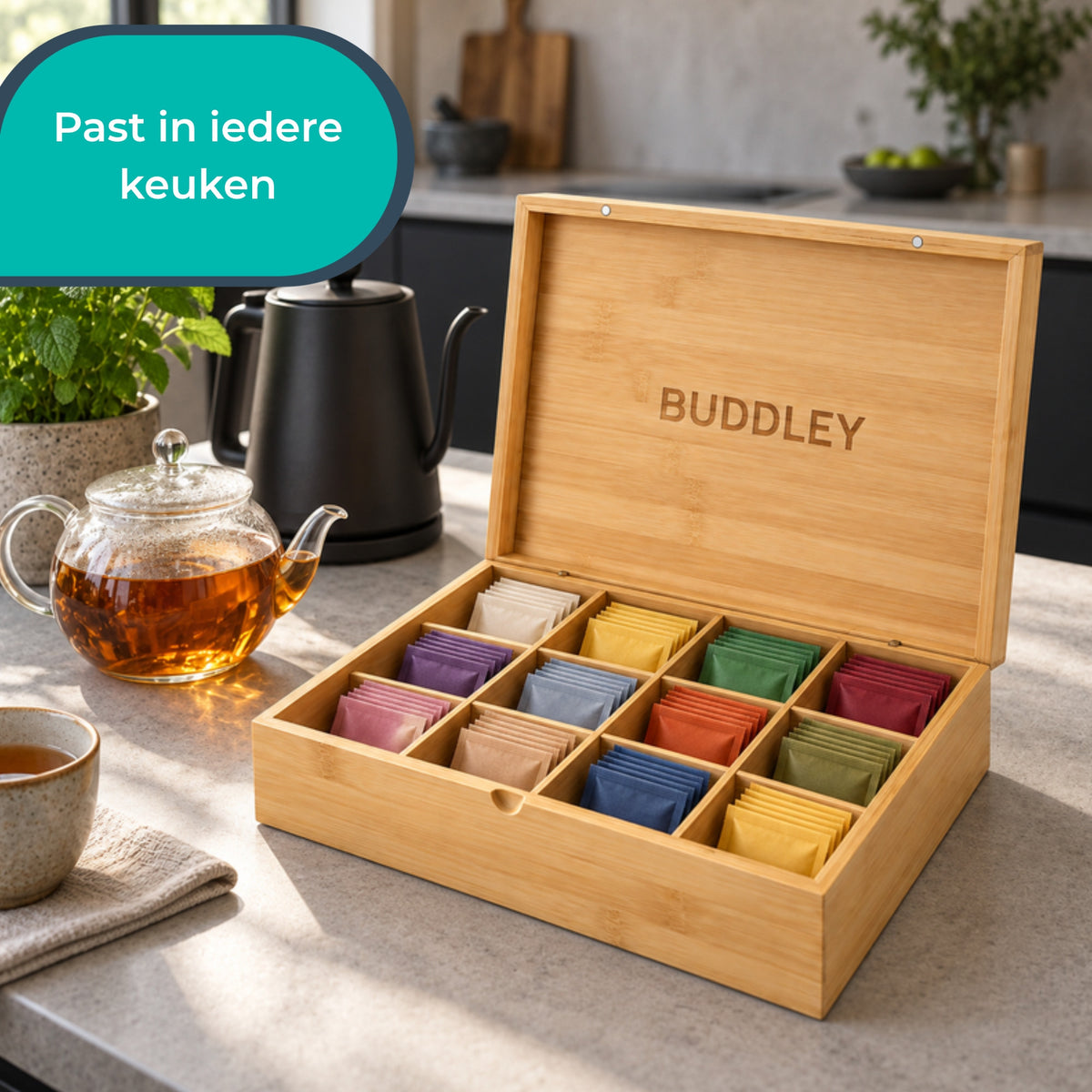 BUDDLEY Theedoos Assam 12 vakken