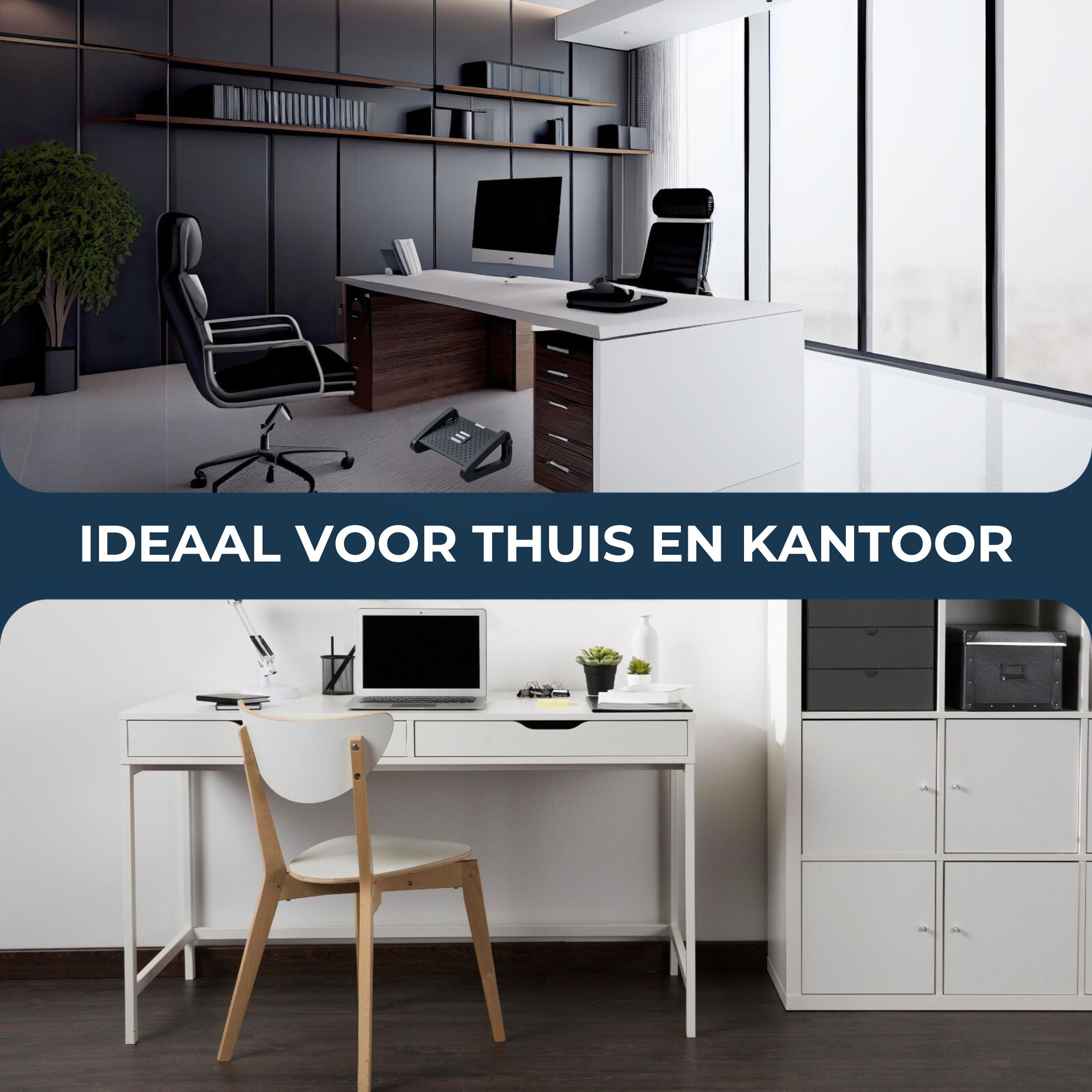 Voetensteun Verstelbaar | SET van twee stuks