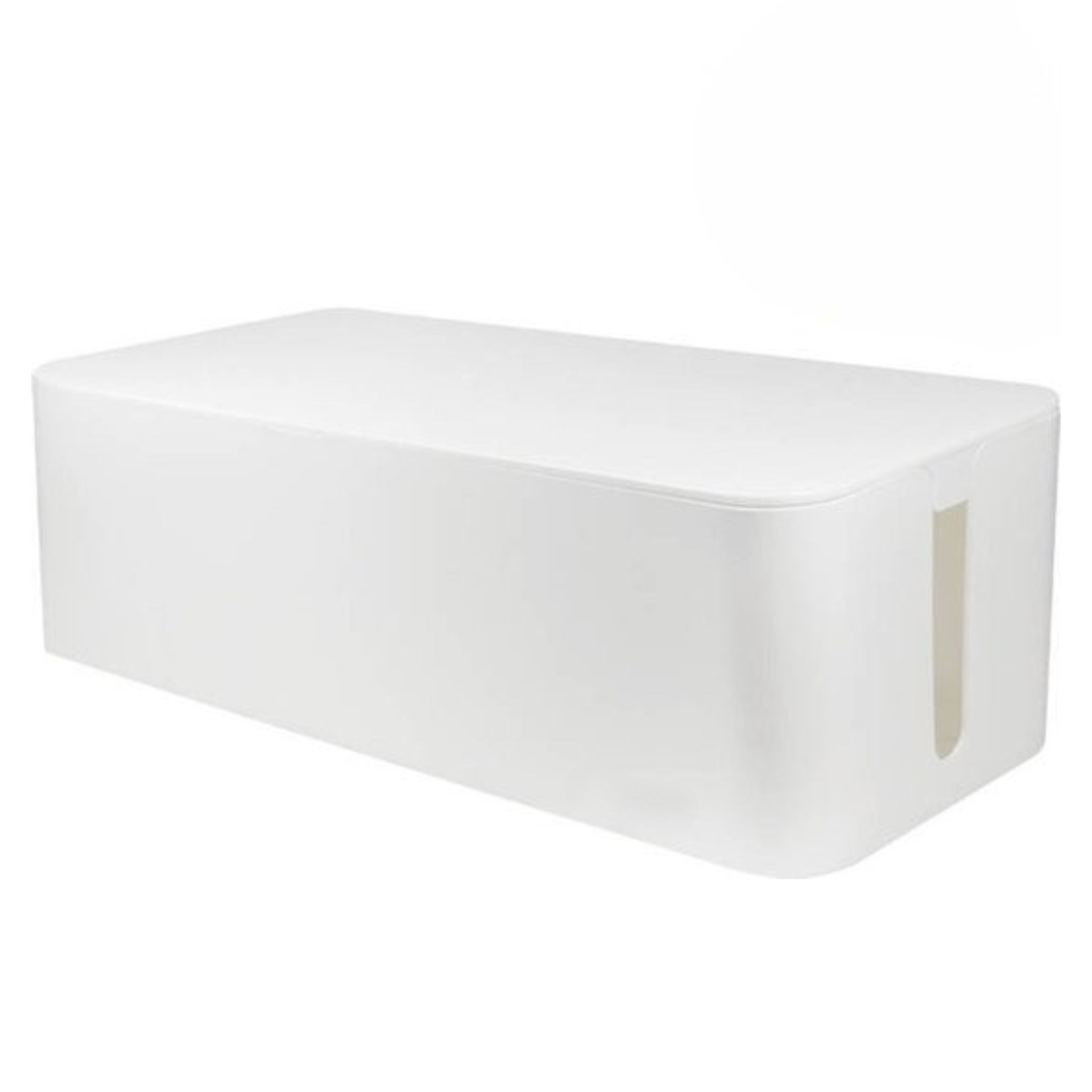 Kabelbox - Kabeldoos - Kabelorganizer XL - Satijn Mat Donker Hout