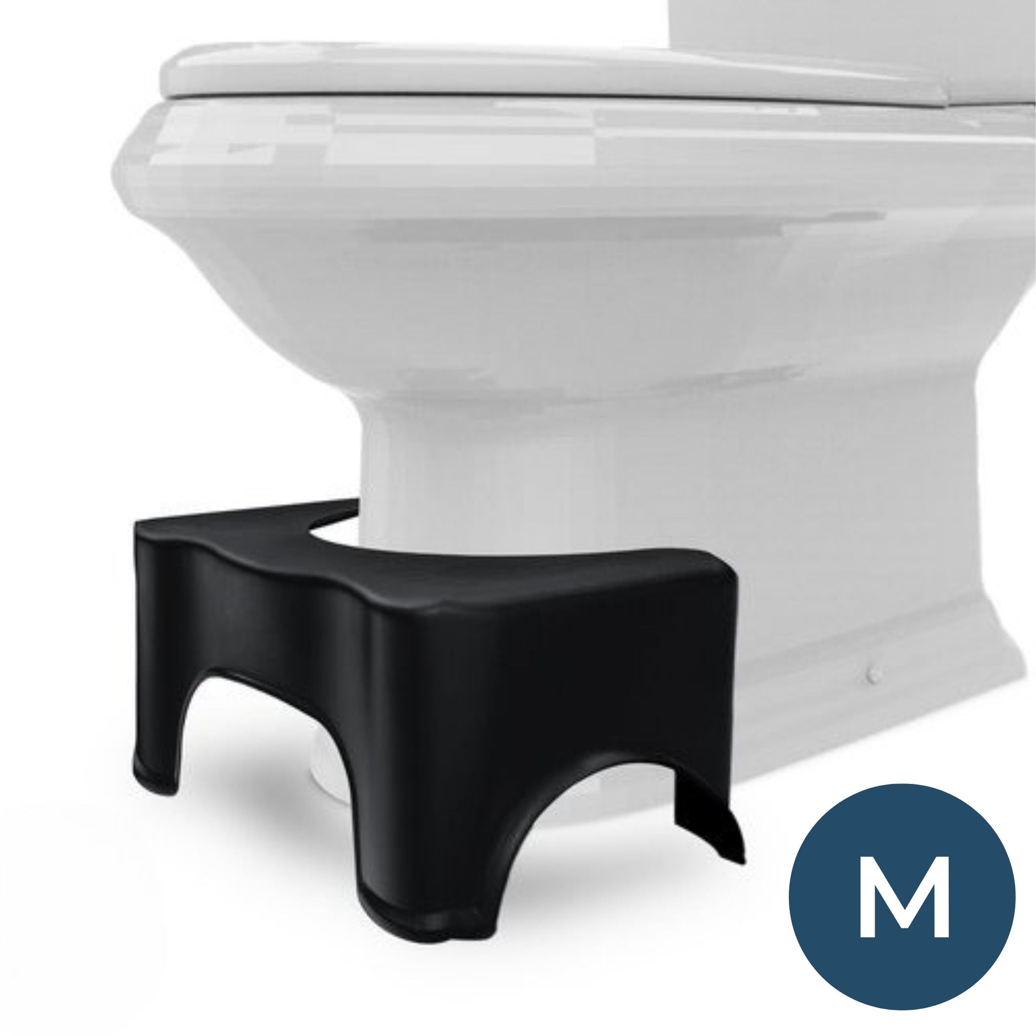 Toiletkrukje Zwart | Maat M