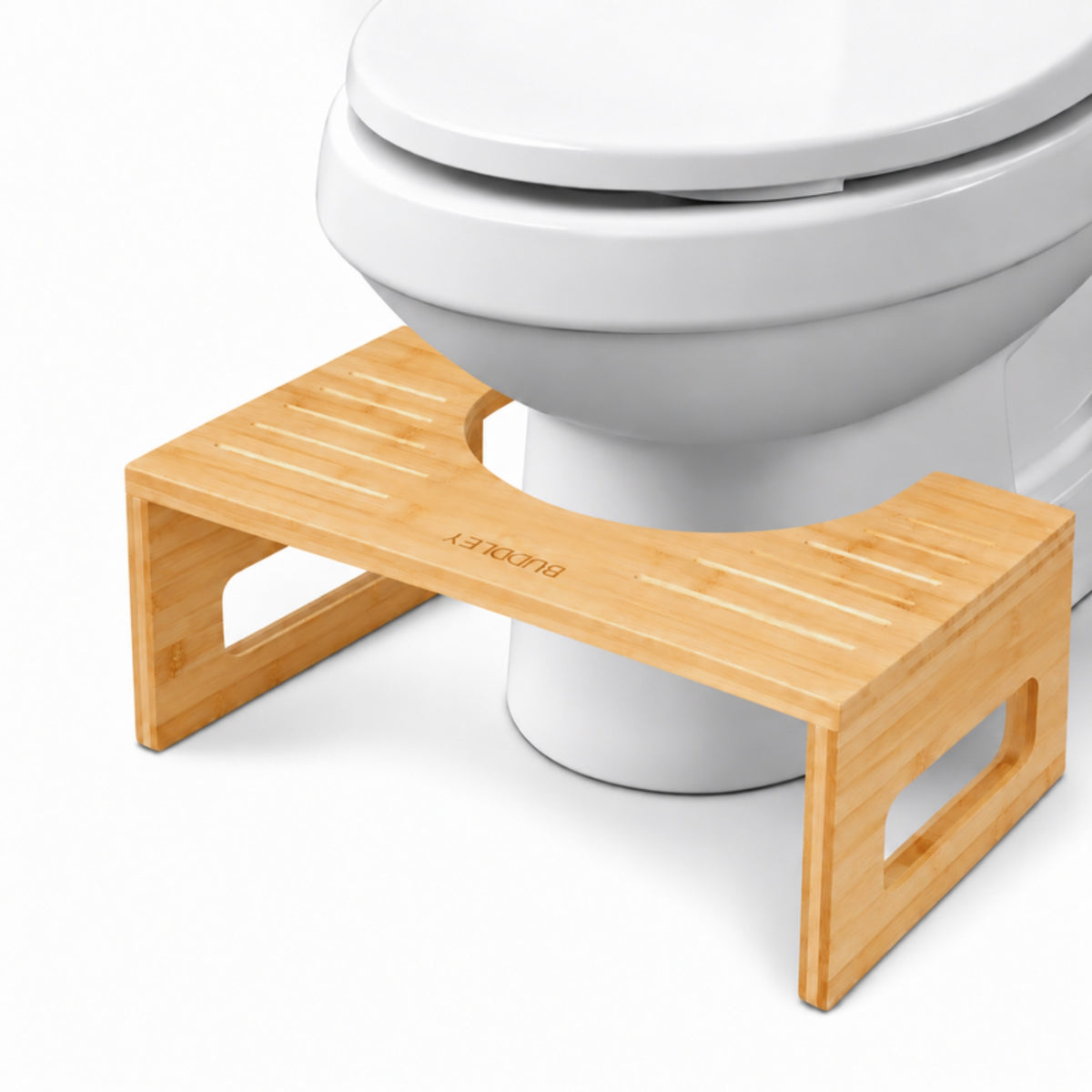 Bamboe toiletkrukje vast model voor toilet