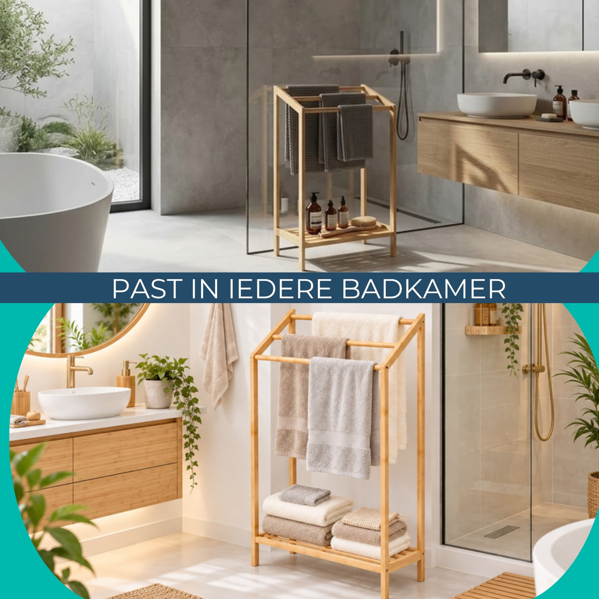 Handdoekrek Zephyr naturel