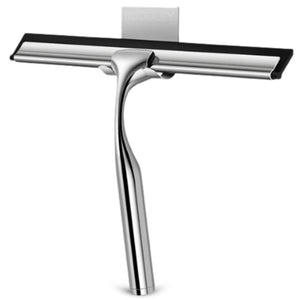 RVS douchewisser 25 cm met T-vorm siliconen wisstrip en ophanghaak