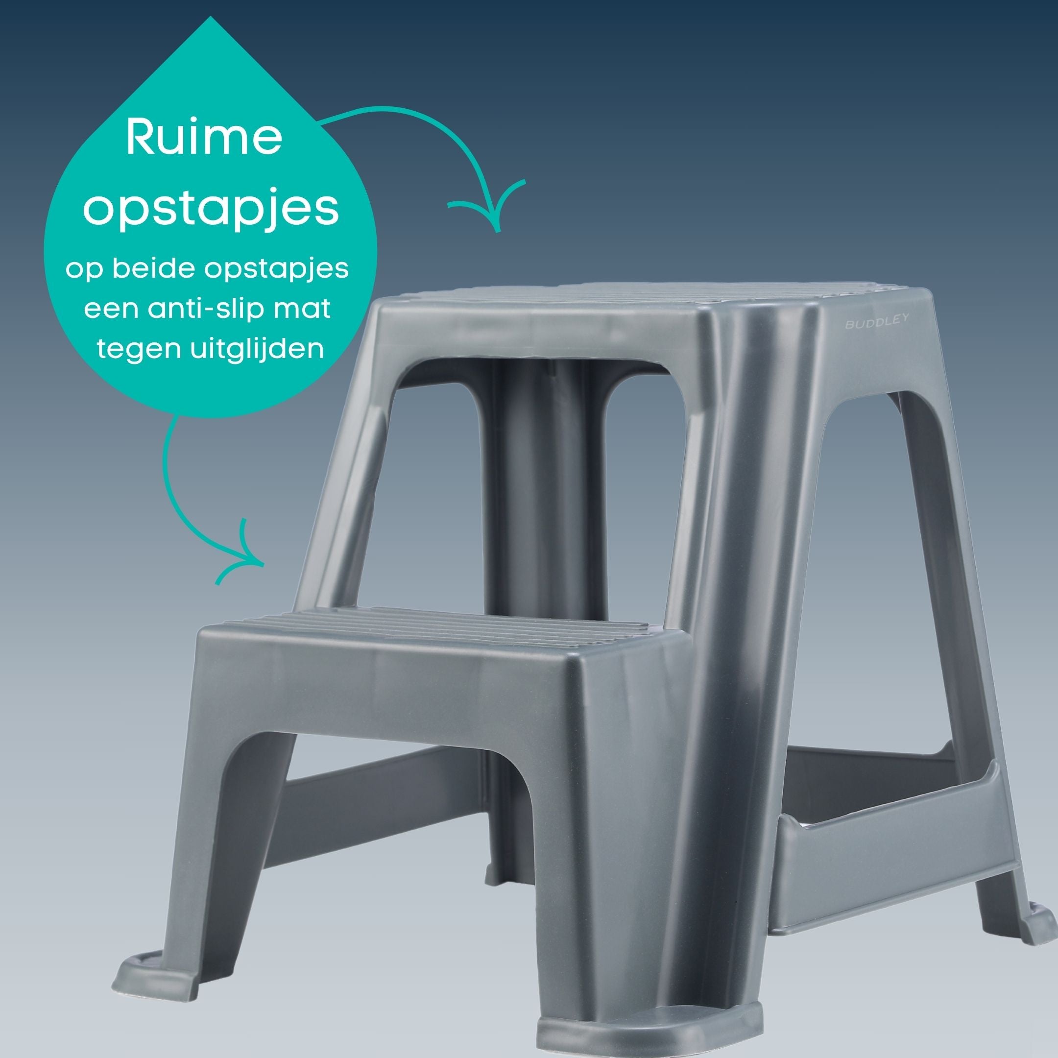 Opstapje Grijs Two step| Multi inzetbaar