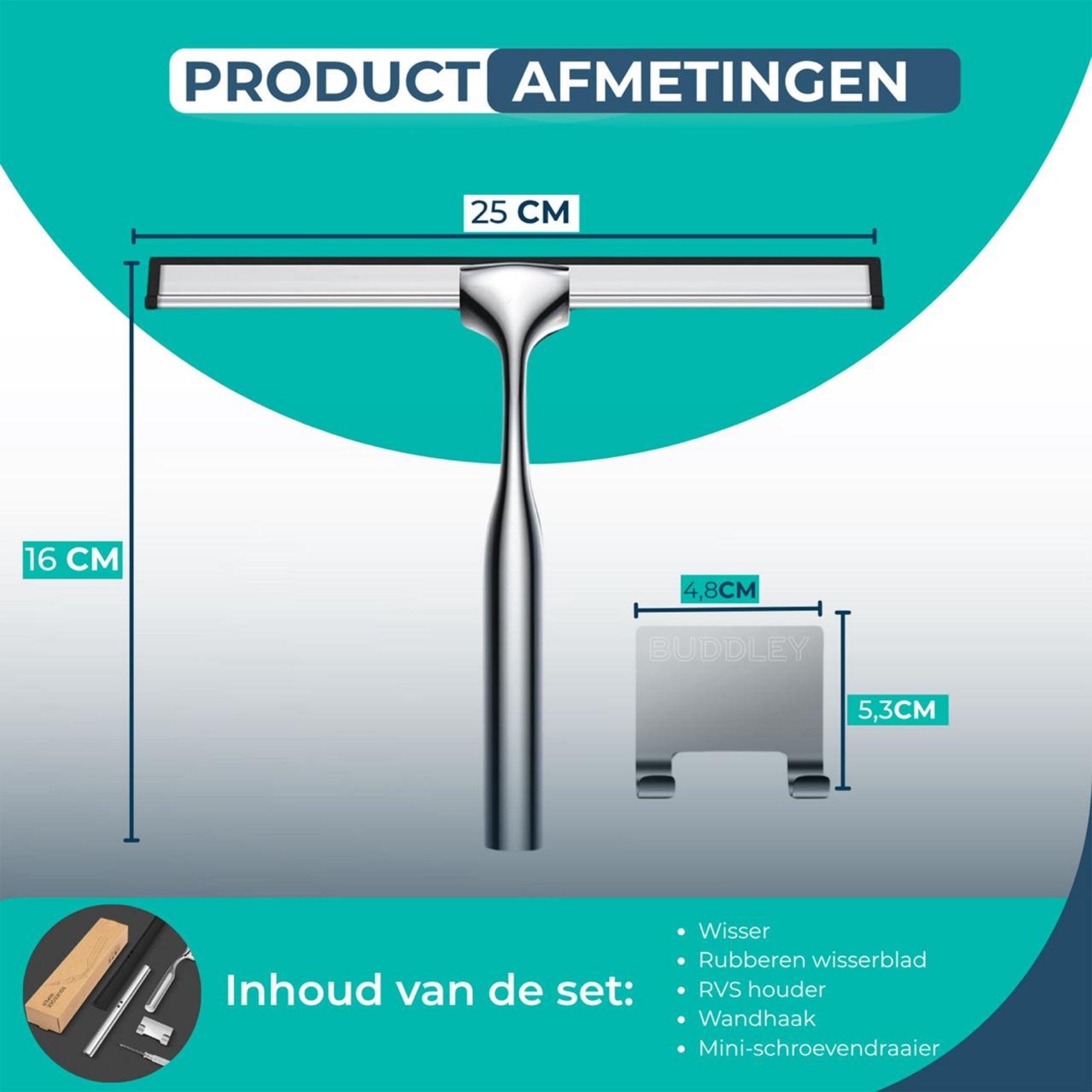 Douchewisser - Luxe Raamtrekker - Trekker Douche