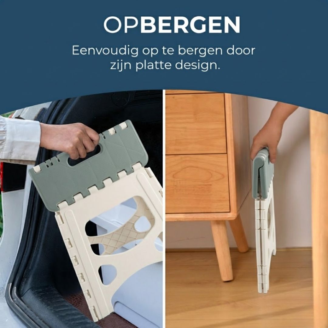 Inklapbaar Groen Opstapje| Hoogte 27cm| Multi inzetbaar