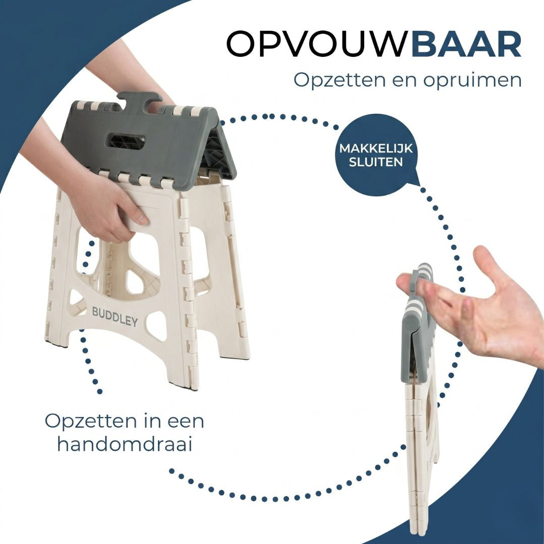 Inklapbaar Groen Opstapje| Hoogte 27cm| Multi inzetbaar