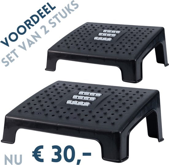 Fußstützen-Schreibtisch-SET (2x) Büro - Ergonomische Fußstütze