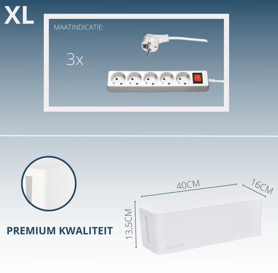 Kabelbox Weiß | XL