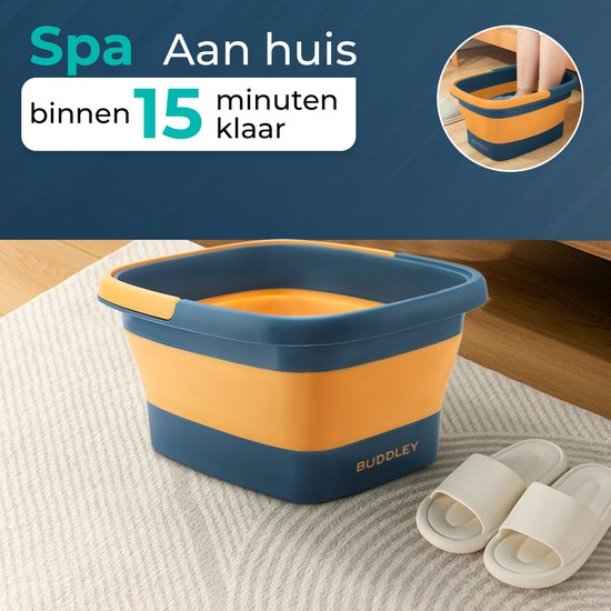 Voetenbad Inklapbaar | Blauw Geel