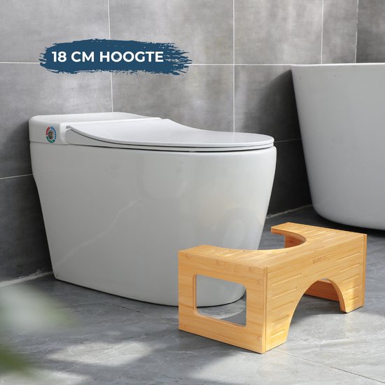 Toilet Stool 180° Twist | Natural Bamboo