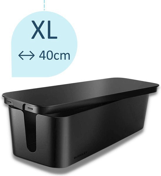 Kabelbox Schwarz | XL