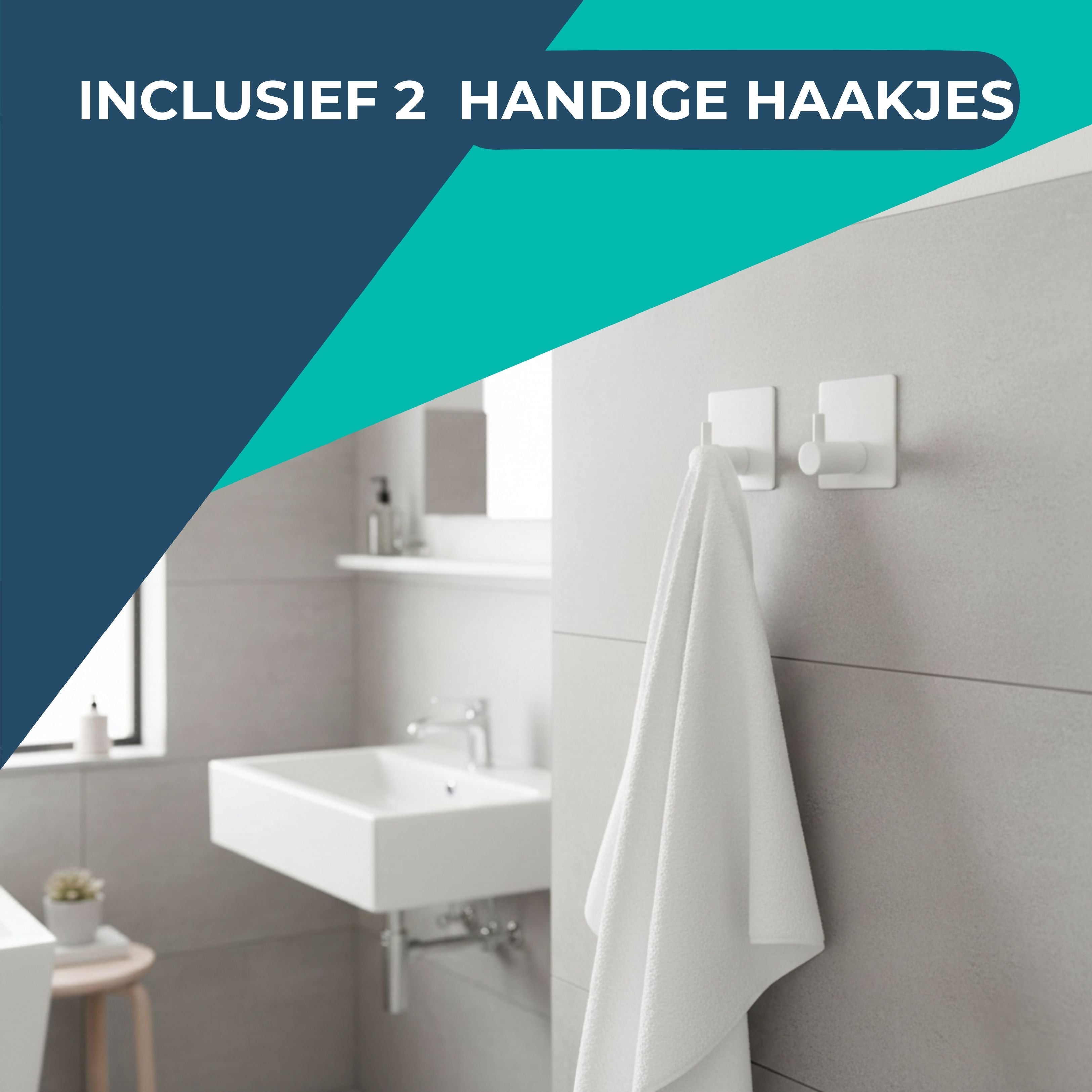 Handdoekrek - Wit - 60cm breed