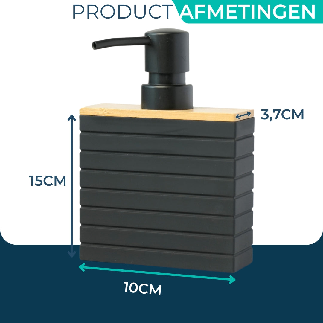 Zeeppompjes met Bamboe Accent | Set van 2 stuks | Moderne Zeeppompjes
