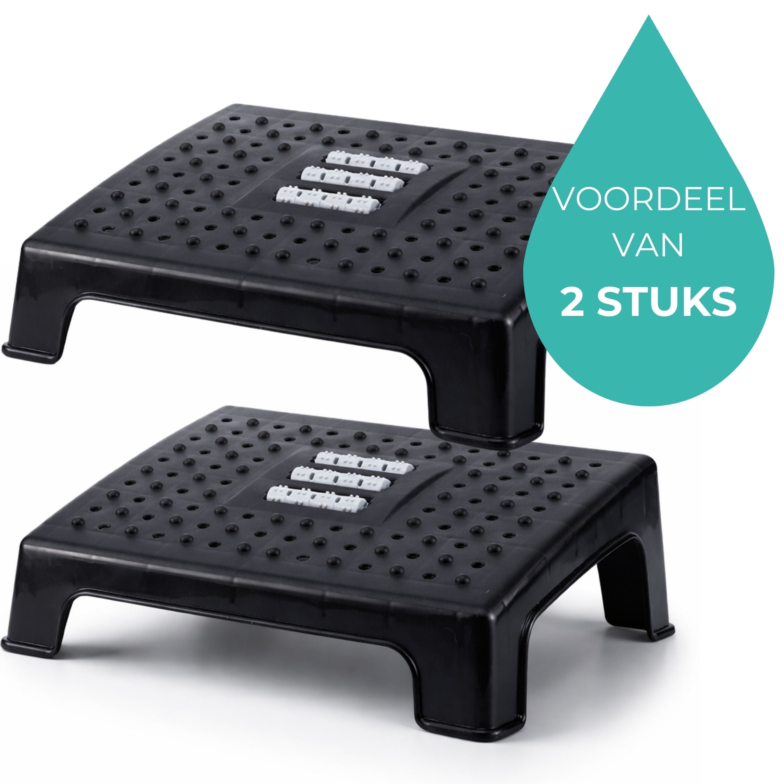 Fußstützen-Schreibtisch-SET (2x) Büro - Ergonomische Fußstütze