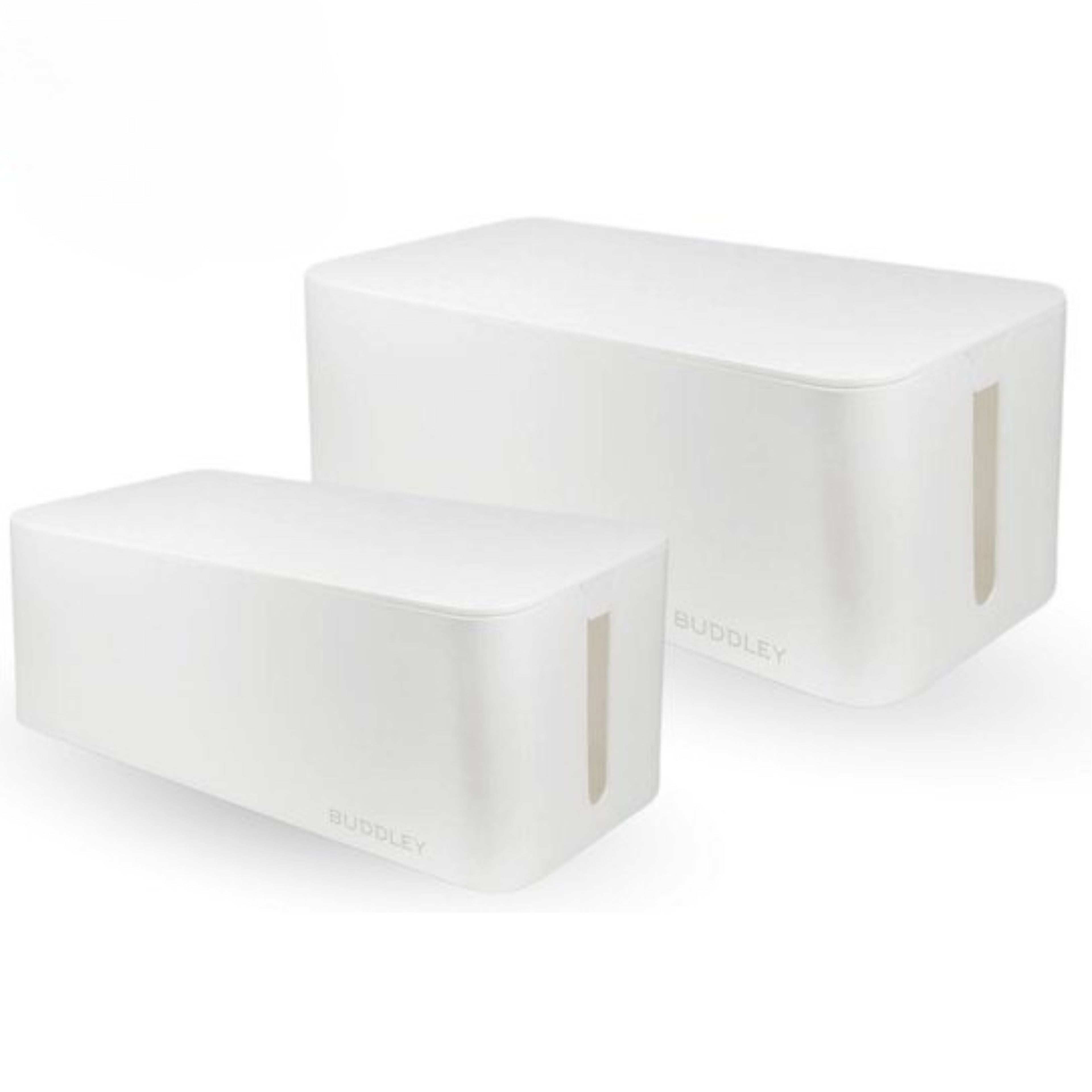 Kabelbox Weiß | SET zweiteilig | M und L